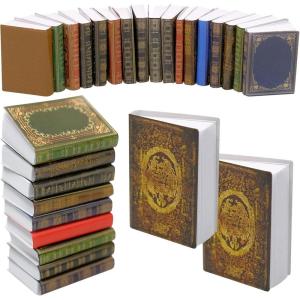 image110 Pcs 1 12 Scale Miniatures Dollhouse Books Mini Dollhouse Books Model Miniature Dollhouse Accessories Decoration for DIY Projects Dollhouse Boys Girls Toy Supplies