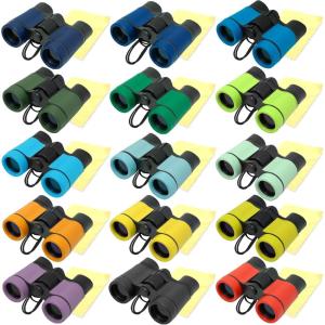 image15 Pcs Kids Binoculars Set  Shockproof Mini Compact Binoculars  Toy Safari Binoculars FoldingTelescope Gifts for Age 312 Years Old Boys Girls Bird Watching Hiking Camping Outdoor Play Party Favors