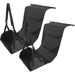 image2 Pcs Length Adjustable Airplane Foot Hammock Foot Rest Sling for Travel Airplane Flights