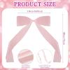 image2 Pcs 74 x 45 Inches Giant Bow Decoration with Long Streamers Pink Extra Large Satin Bow for Wedding Coquette Birthday Party Decorations Tree Arch Fireplace Mirror Wall
