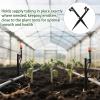 image32 Pcs 128 Inch Irrigation Drip Support Stakes 14 Inch Adjustable Riser Drip Lines Tubing Hose Holde for Gardens Ground Micro Sprinkler Stakes Irrigation Supplies