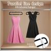 image40 Pcs Velvet Pants Hangers with 40 Hooks Non Slip Black Velvet Hangers Slim Clothes Hanger Strong Space Saving Flocked Hanger for Closet Shorts Pants Bra Shirts