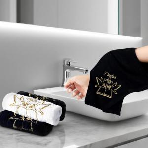 image6 Pcs 138 Inch Pastor Hand Towels with Cross and Dove Christian Cotton Embroidered Clergy Towels for Retirement Birthday Pastor Fathers Gifts Black White