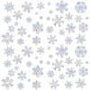 image64 Pcs Rainbow Snowflake Window Decals Non Adhesive Reusable Window Clings Winter Christmas Snowflake Window Stickers Rainbow AntiCollision Window Decals to Save Birds from Window Collisions