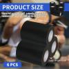 image6 Rolls 4quot x 656Black Wrestling Mat Tape 7 Mil 4 Inch Width Heavy Duty PVC Rug Seaming Cover Rubber Tape for Gym Carpet MMA BJJ Wrestling Workout Grappling Exercise