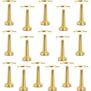 image16 Pcs Gold Cordless Table Lamps with Touch Sensor Portable 3 Color Dimming up LED Table Lamp 15 Hours Rechargeable Battery Desk Light for Living Room Nursery Restaurant