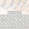 image172 Pcs Letter and Number Stencils 4 Sizes Reusable Plastic Number Alphabet Templates for DIY Art Craft Projects Wood Painting Walls Fabric Signs Doors1234 Inch