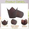 image1000 Pcs Tulip Cupcake Liners Solid Tulip Cups Holders Wrappers Greaseproof Baking Cups Muffin Baking Cupcake Liners for Wedding Baby Showers Birthday PartyClassic Style