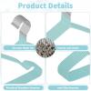 image120 Pcs Metal Wire Non Slip Hangers Space Saving Strong 157 in Triangle Hanger for Closet Rack Dorm Clothes Bridal Boutique Dress Suit Coat Colorful