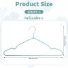 image120 Pcs Metal Wire Non Slip Hangers Space Saving Strong 157 in Triangle Hanger for Closet Rack Dorm Clothes Bridal Boutique Dress Suit Coat Colorful