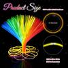 image400 Pcs 22 Inch Glow Necklaces Sticks Bulk with 500 Connectors Glow in the Dark Party Neon Supplies Light up Sticks for Wedding Birthday Raves Festivals Carnival Favors