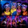 image400 Pcs 22 Inch Glow Necklaces Sticks Bulk with 500 Connectors Glow in the Dark Party Neon Supplies Light up Sticks for Wedding Birthday Raves Festivals Carnival Favors