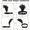 image45 Pcs 1920s Flapper Headband Bulk Roaring 20s Hair Costume Flapper Headpiece for Women Costume Parties Colorful