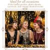 image45 Pcs 1920s Flapper Headband Bulk Roaring 20s Hair Costume Flapper Headpiece for Women Costume Parties Colorful