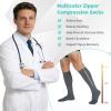 image8 Pairs Men Zipper Compression Socks with Zipper 2030mmhg Colorful Men Women Compression Stockings for Edema Swelling