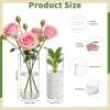image8 Pcs 10 Inch Plastic Clear Cylinder Vase Acrylic Clear Flower Vase Opening Round Centerpiece for Wedding Party Home Decorations