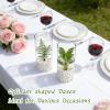 image8 Pcs 10 Inch Plastic Clear Cylinder Vase Acrylic Clear Flower Vase Opening Round Centerpiece for Wedding Party Home Decorations