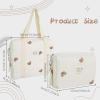 imageCONEHOY 3 Pcs Diaper Bag Tote Multisize Multifunction Diaper Bag Quilted Cute Cotton Maternity Bag for Women