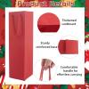 imageCONEHOY 82 Pcs Wine Bags Bulk with Handles 37 x 35 x 14 Inch Sturdy Red Paper Luxury Wine Bag for Retail Alcohol Champagne Gifts Party Favor Business Gift Wrap