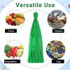 image1100 Pcs 20 Inch Mesh Bags Bulk Reusable Nylon Netting Mesh Produce Bag for Storage Fruits Vegetable Egg Seafood GroceryGreen