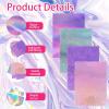 image120 Sheets Metallic Holographic Card Stock 827 x 116 Mixed Color Foil Paper 250 GSM Thick Iridescent Mirror Paper Shiny Glitter Cardstock for Poster Letter Scrapbook Colorful