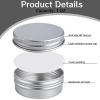 image210 Pcs 1 oz Metal Tins Aluminum Containers with 5 Markers 10 Label Stickers and 100 Shrink Wraps Screw Top Round Tin Cans with Lids for DIY Salves Candles Wax Lip Balm Cosmetic
