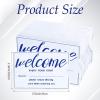 image5200 Pcs Hotel Key Card Envelopes Sleeves Bulk 236 x 35 Inch Polygon Envelope Sleeve Delicate Printed Welcome Enjoy Your Stay Gift Card Holders for Office Business