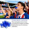 image54 Pcs Mini Air Horn with Lanyard 3 Inch Blue Horn Noise Whistle Loud Noise Maker Blow for Sporting Events Fun Stadium Celebrations Birthday Party Goodie Bag