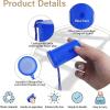 image54 Pcs Mini Air Horn with Lanyard 3 Inch Blue Horn Noise Whistle Loud Noise Maker Blow for Sporting Events Fun Stadium Celebrations Birthday Party Goodie Bag
