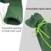 image9 Pcs Long Canvas Sandbags with Elastic Band 6ft Thickened Reusable Flood Protection Water Barrier Tube Green Sand Bags Rain Wind Flood Barrier Tube for Door Flooding Rain Control
