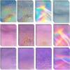 image120 Sheets Metallic Holographic Card Stock 827 x 116 Mixed Color Foil Paper 250 GSM Thick Iridescent Mirror Paper Shiny Glitter Cardstock for Poster Letter Scrapbook Colorful