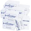 image5200 Pcs Hotel Key Card Envelopes Sleeves Bulk 236 x 35 Inch Polygon Envelope Sleeve Delicate Printed Welcome Enjoy Your Stay Gift Card Holders for Office Business