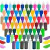imageCONEHOY 72 Pcs 125 oz Sand Art Bottle Kits with 72 Colors Sand and Bottle DIY Crafty Glass Vase for Rangoli Art Painting Wedding Decoration