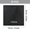 image26 Pcs Black Makeup Washcloths  13x13 Inch Microfiber Makeup Remover Towels  Reusable Soft Absorbent Face Cloth  Facial Cleansing Remover Washcloths for Women Skin Cleaning1 Count Pack of 52