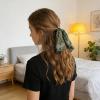 image10 Pcs 276 x 276 Inch Square Satin Head Scarves Neck Scarf Women Silk Bandana Hair Scarves Hair Wrap for Home Living Sleeping Party