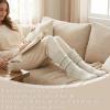 image7 Pairs Winter Knee High Boot Socks Bulk Women Warm Ribbed Long Knit Slouchy Tall Boot Socks for Women Girls
