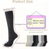 image7 Pairs Winter Knee High Boot Socks Bulk Women Warm Ribbed Long Knit Slouchy Tall Boot Socks for Women Girls