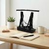 image9 Pcs Clear Tote Bags with Zipper Closure Shoulder Handbag See Through Bag for Work Travel