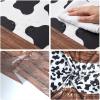 image14 Pcs 54 x 108 Inch Cow Print Table Cloth Highland Rustic Plastic Tablecloth My First Rodeo Decor Western Table Cloth for Cowboy Cowgirl Animal Party Christmas FarmDark Khaki Pattern