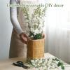 image14 Pcs Delphinium Artificial Flowers 335 Long Stem Fake Look Real Bouquet Lifelike Faux Silk Flower for Tall Vase DIY Home Kitchen Wedding Party Arrangement Decor White