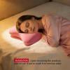 image2 Pcs Microbead Neck Pillow with Eye Masks and Bag 15 x 8 x 47 Inch Comfortable Support Bolster Soft Cushion Bone Headrest for Adults Back Home Sofa Bed Sleeping Travel Pink Blue