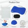 image2 Pcs Microbead Neck Pillow with Eye Masks and Bag 15 x 8 x 47 Inch Comfortable Support Bolster Soft Cushion Bone Headrest for Adults Back Home Sofa Bed Sleeping Travel Pink Blue