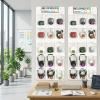 image3 Pcs Over The Door Hanging Classroom Headphone Storage Organizer with Digital Stickers and 3 Pcs Headphone Storage Cards 45 PVC Clear Organizer Holder Pockets for Library Door Hanger