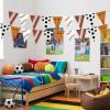 image6 Pcs 59 Ft Sport Party Decorations Preassembled Football Basketball Triangle Flag Banner Pennant Bunting Garland for Birthday Party Supplies Sport Theme Decorations Baseball Soccer