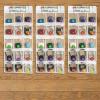 image3 Pcs Over The Door Hanging Classroom Headphone Storage Organizer with Digital Stickers and 3 Pcs Headphone Storage Cards 45 PVC Clear Organizer Holder Pockets for Library Door Hanger
