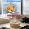 image16 Pcs 16 Size 4Deep PET Food Pans Clear Commercial Hotel Containers with Lids Food Storage Pans for Salad Bar Buffet Catering Restaurant Home Kitchen