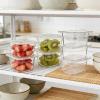 image16 Pcs 16 Size 4Deep PET Food Pans Clear Commercial Hotel Containers with Lids Food Storage Pans for Salad Bar Buffet Catering Restaurant Home Kitchen