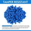 image210 Pcs Steel Security Cable Seals 13 Inch Disposable Blue Self Locking Numbered Tags Metal Numbered AntiTamper Shipping Seal for Truck Cargo Trailer Container Trailers