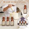 image14 Pcs 4 oz Amber Swing Top Brown Square Glass Bottles with Caps Sticker and Cotton Twines Flip Top Glass Bottle for Home Tea Vanilla Extract Beer Brew Oil Supply