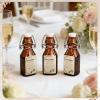 image14 Pcs 4 oz Amber Swing Top Brown Square Glass Bottles with Caps Sticker and Cotton Twines Flip Top Glass Bottle for Home Tea Vanilla Extract Beer Brew Oil Supply